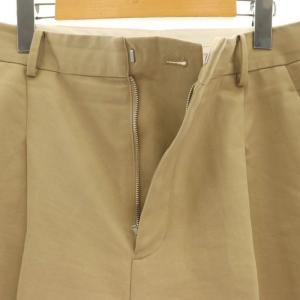 IENA 24AW センタープレス チノパンツ タック 40 茶 ブラウン /AT OS