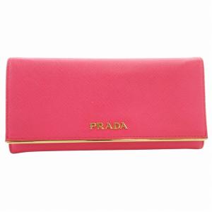 PRADA サフィアーノ メタル オロ SAFFIANO METAL ORO 長財布 ウォレット カードケース付 ロゴ