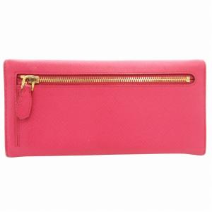 PRADA サフィアーノ メタル オロ SAFFIANO METAL ORO 長財布 ウォレット カードケース付 ロゴ