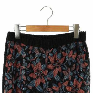 Diagram GRACE CONTINENTAL 配色レースワイドパンツ イージー 36 ブラック /HK OS