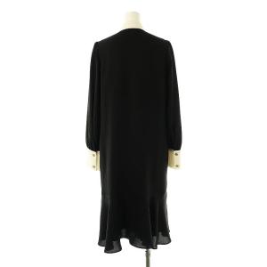 Diagram GRACE CONTINENTAL ヘムフレアボウタイワンピース 36 黒 白 /MI OS