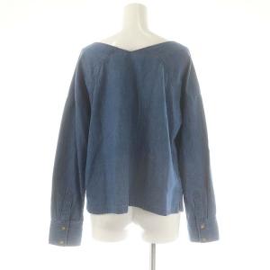 Diagram GRACE CONTINENTAL デニムダブルブラウス 長袖 36 ブルー /HK OS