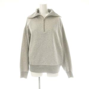 25SS 裏毛ハーフジッププルオーバー カットソー F 杢グレー /MI OS