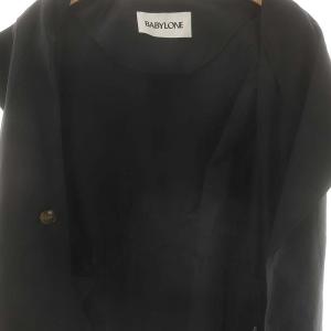 BABYLONE 25SS ツイルショートトレンチコート スプリングコート F ダークネイビー /ES OS
