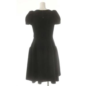 DAISY LIN Cocoon Sleeve Dress ワンピース ひざ丈 半袖 38 ブラック 06879 /DF OS