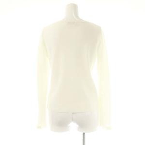 René 6212440 フェイクパール ダブルジップ カーディガン ニット 34 白 /MI OS