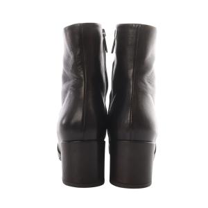 FABIO RUSCONI for ANAYI CONNY1470 ブーツ ショート ハイヒール スクエアトゥ レザー 36 ブラック