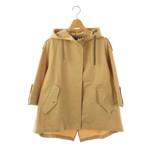 ショートモッズパーカー ジャケット フードブルゾン 34 ベージュ /DF OS