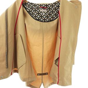 DRESSTERIOR ショートモッズパーカー ジャケット フードブルゾン 34 ベージュ /DF OS