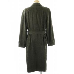 PAL ZILERI カシミヤ ロングコート ステンカラー ベルト付き 48 グレー /MI OS