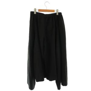 COMME des GARCONS 23SS サマーウールワイドデザインパンツ S ブラック GK-P023