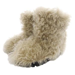 miumiu シアリングブーティ ショート 39 べージュ