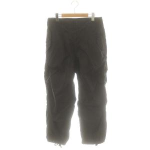 Over Pant-Micro Ripstop ナイロン パンツ ワイド S 黒 /MI OS SH