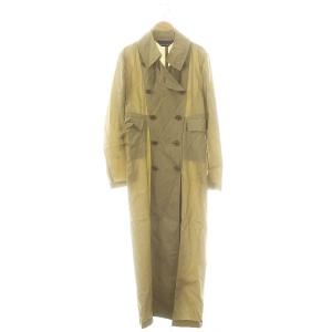 AD1997 90s ナイロン トレンチ コート ベージュ /MI OS SH
