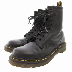 8ホールブーツ シューズ レースアップ イエローステッチ レザー US6 11821 /GV SH