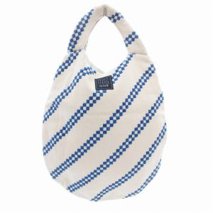 エッグバッグ egg bag ハンドバッグ トート ロゴ ベージュ 青 ブルー /GV