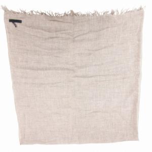 ジルサンダー 大判ストール マフラー フリンジ ベージュ /GV