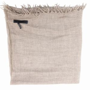 JIL SANDER ジルサンダー 大判ストール マフラー フリンジ ベージュ /GV