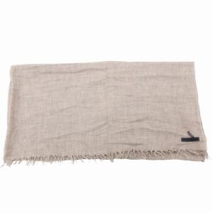 JIL SANDER ジルサンダー 大判ストール マフラー フリンジ ベージュ /GV