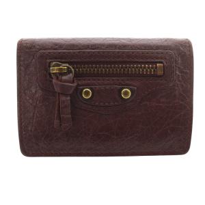 ネオクラシック 三つ折り財布 コンパクトウォレット レザー エンジ /SR31