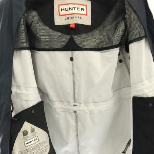 HUNTER オリジナルライトウェイトラバライズドジャケットレインウェア XS ネイビー /SS OS