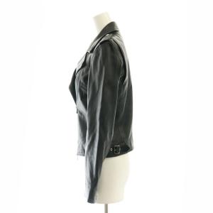 allureville ダブルライダースジャケット 革 ２ 黒 ブラック /SS OS