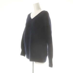 Nolley's ソフィー sophi フォックスVネックニット セーター 長袖 38 ネイビー /DF OS