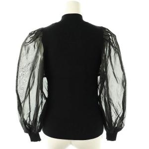 FRAY I.D シアードルマンスリーブニット 切替 長袖 F ブラック /HK OS