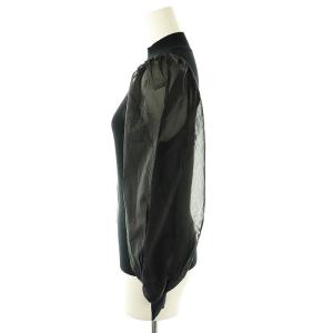 FRAY I.D シアードルマンスリーブニット 切替 長袖 F ブラック /HK OS