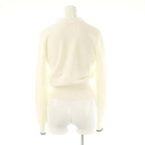 SNIDEL 24SS シアーボウタイニットプルオーバー ニット 長袖 F ホワイト /DF OS