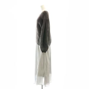 SNIDEL 24AW モヘヤニットキャミワンピースセット 0 ダークグレー /MI OS