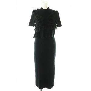 24AW ビスチェセットニットワンピース F 黒 /MI OS