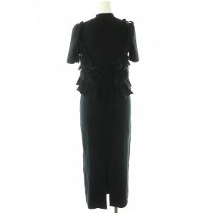 Lily Brown LilyBrown 24AW ビスチェセットニットワンピース F 黒 /MI OS