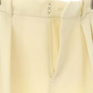 allureville オックステーパードカラーパンツ スラックス タック 1 アイボリー /AT OS