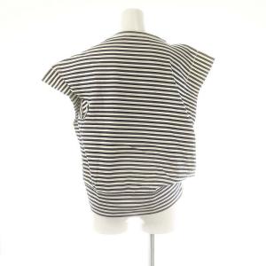 JUNYA WATANABE Comme des Garcons ボーダー アシンメトリー カットソー 半袖 XS 白 ホワイト 紺