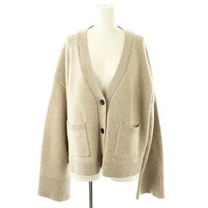 CHESS Vネック カーディガン ウール ベージュ /SY OS