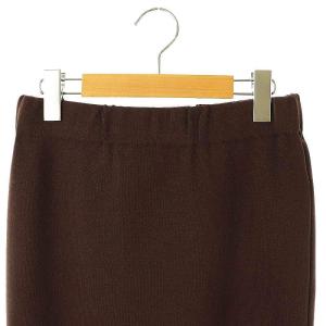 L'Appartement 23AW Knit Skirt タイトスカート ロング 36 S ブラウン /SY OS