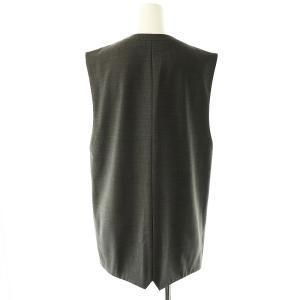 Lisiere L'Appartement 24SS VEST ウール リサイクルポリエステル チャコールグレー