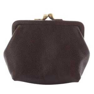 IL BISONTE コインケース 小銭入れ がま口 レザー ダークブラウン 411183 /YO13