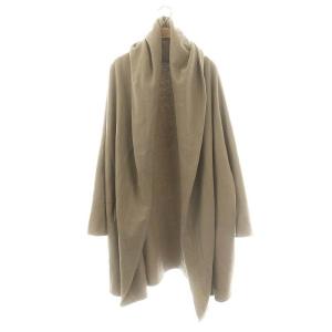 トッパーカーディガン 前開き フード ベージュ /AT OS