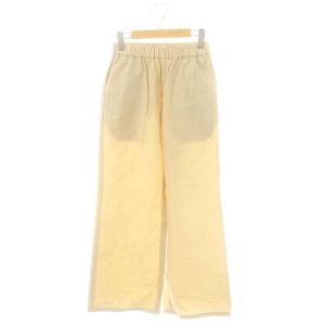 24SS コットンナイロンストレートワークパンツ ワイドパンツ 36 ベージュ /ES OS