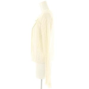 VIVIENNE TAM チャイナボタン カーディガン ニット 長袖 0 ホワイト /ES OS