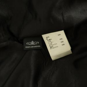 GRACE CONTINENTAL マルチ刺繍ミニスカート 台形 36 ブラック /MY OS