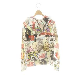 HYSTERIC GLAMOUR 総柄 ジップアップ パーカー F マルチカラー /AT OS