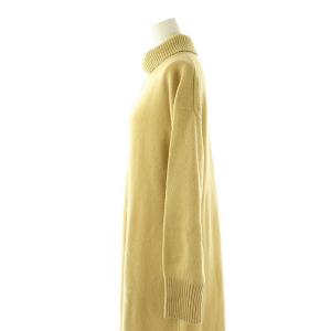 SEVEN TEN by MIHO KAWAHITO タートルニットドレス ワンピース ロング 長袖 XS イエロー /DF OS