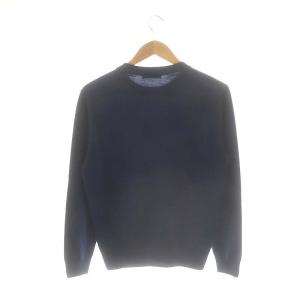 Cruciani ウールクルーネックニット セーター 長袖 46 紺 ネイビー /AT OS