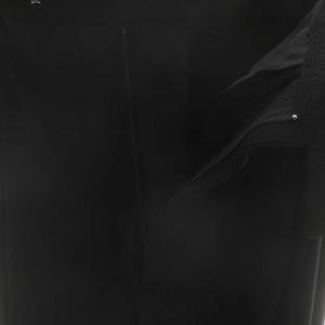 IENA 24SS サスペンダーツイルパンツ ワイドパンツ タック 38 ブラック /ES OS