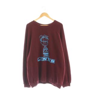 × SPORTWEAR × PEANUTS トレーナー スウェット プリント XL ボルドー /DF OS