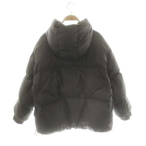 FRAY I.D ショートダウンジャケット ジップアップ 0 黒 ブラック /AT OS