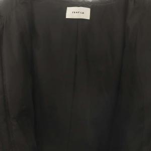 FRAY I.D ショートダウンジャケット ジップアップ 0 黒 ブラック /AT OS